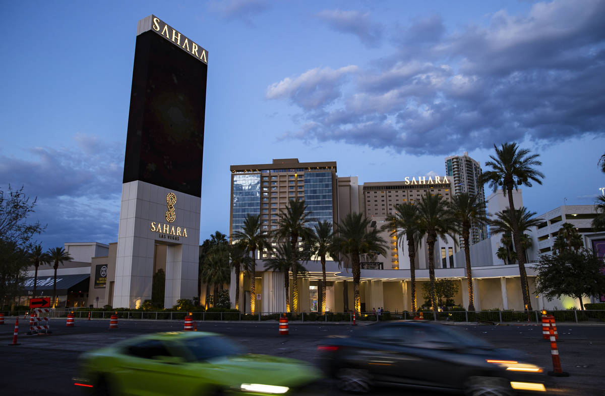 Sahara Las Vegas, July 21, 2020. (Chase Stevens/Las Vegas Review-Journal) @csstevensphoto