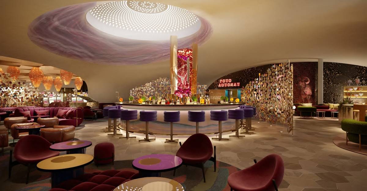 A rendering of The Bar at Commons Club. (Virgin Hotels Las Vegas)