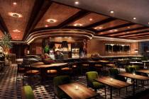 A rendering of the dining room at Olives. (Virgin Hotels Las Vegas)