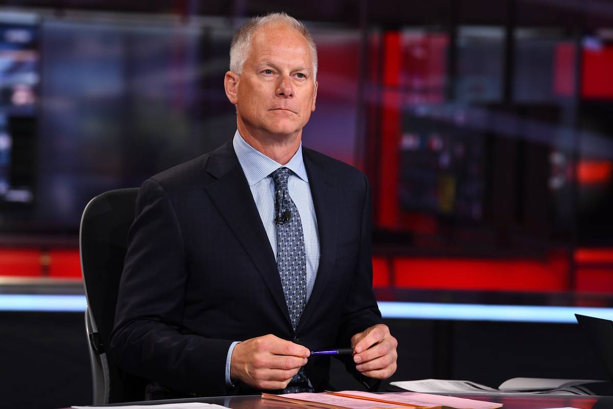 Kenny Mayne sits on the set of SportsCenter. He has been at ESPN since 1994. (ESPN)