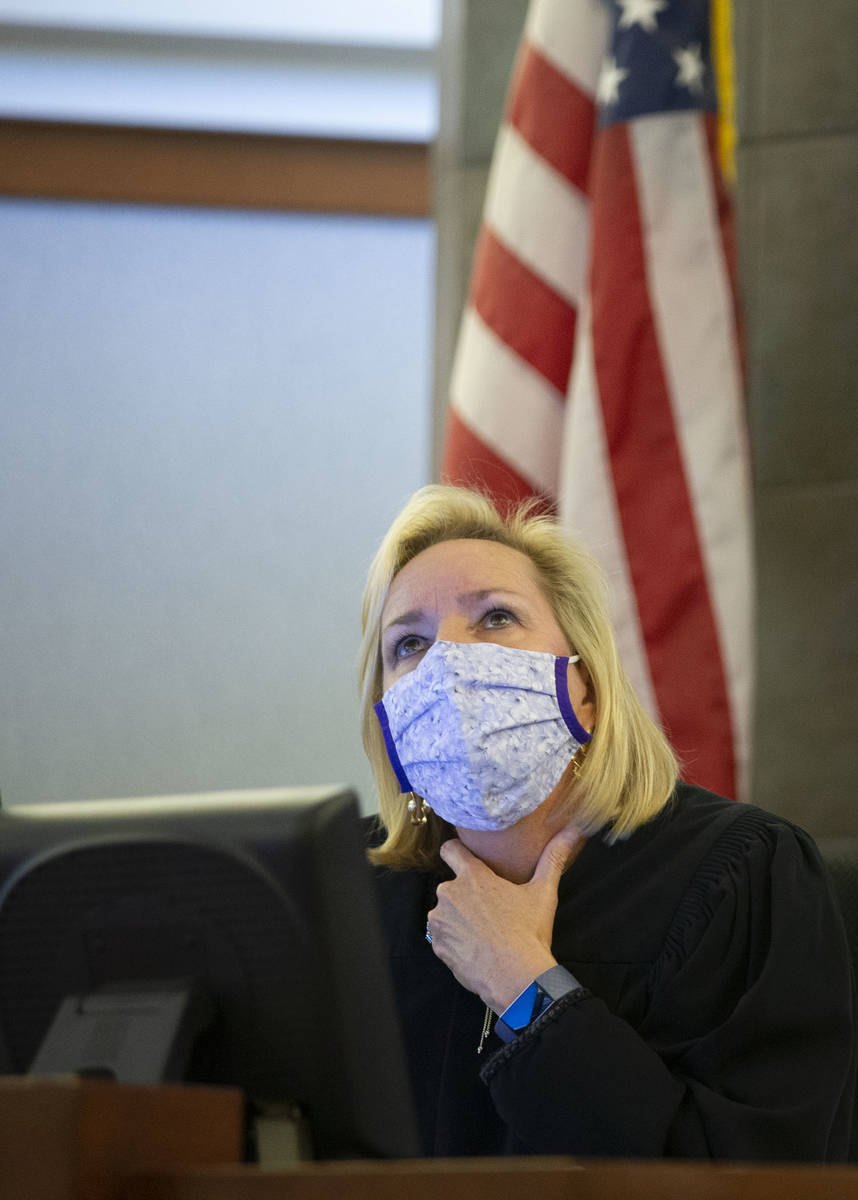 Judge Ann Zimmerman listens to testimony during a preliminary hearing for Adolfo Orozco and Mal ...
