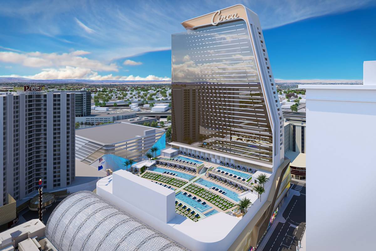 A rendering of Circa's pool deck (courtesy)