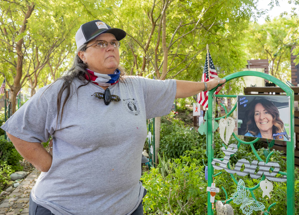 Standing in the Healing Garden, Sue Ann Cornwell talks about trying to escort victim Denise Bur ...