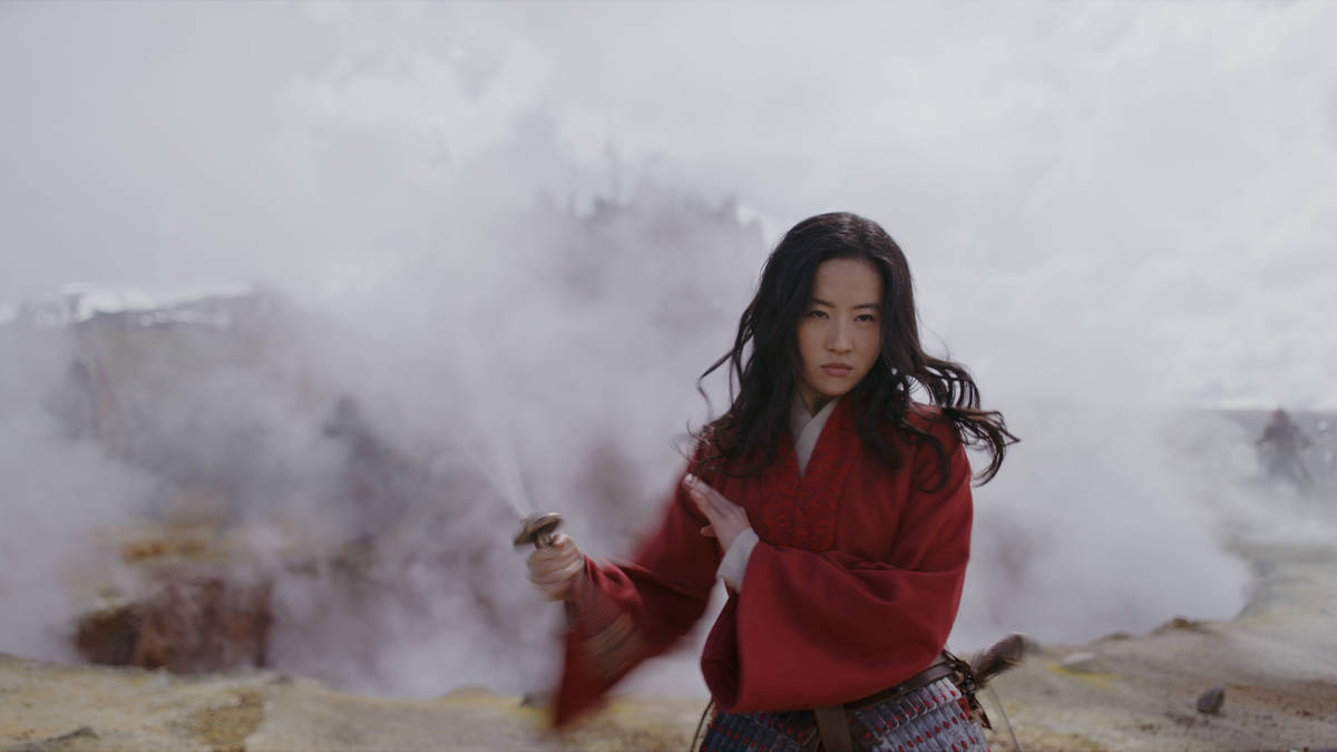 Yifei Liu portrays the title character in Disney's "Mulan." (Disney+)