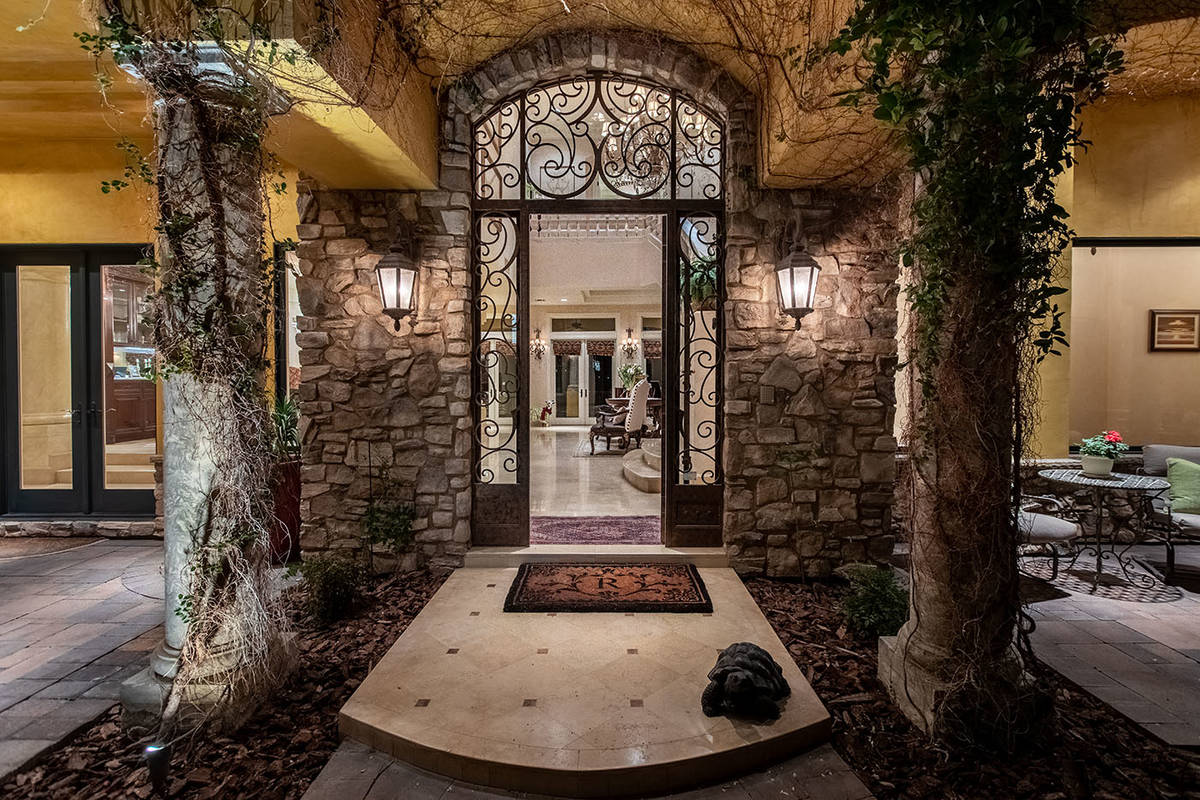 Lake Las Vegas Mediterranean Style Mansion Lists For 7 95m Las Vegas Review Journal