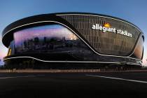 Allegiant Stadium on Wednesday, Aug. 26, 2020, in Las Vegas. (Benjamin Hager/Las Vegas Review-J ...