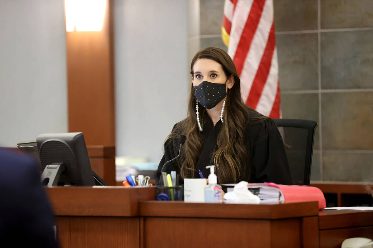 Justice of the Peace Harmony Letizia accepts a no contest plea from Paola Armeni on behalf of f ...