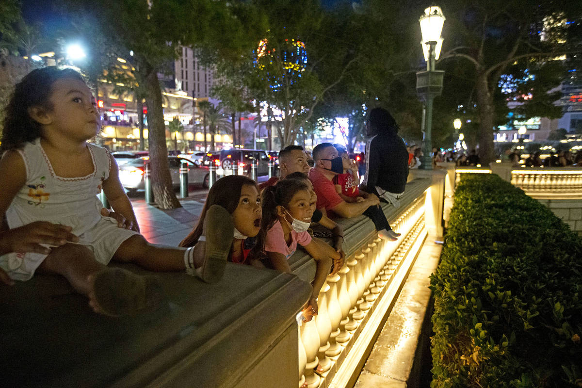 Mia Munguia, 3, left, Keytlin Munguia, 9, second from left, and Allison Mendia, 9, third from l ...