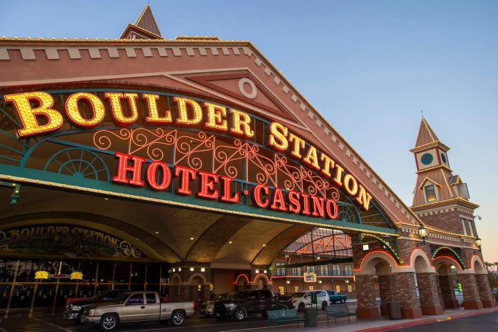 Boulder Station casino on Thursday, Sept. 3, 2020, in Las Vegas. (Benjamin Hager/Las Vegas Revi ...