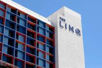 A view of the LINQ Hotel and Casino is seen on the Strip on Friday, Aug. 7, 2020, in Las Vegas. ...