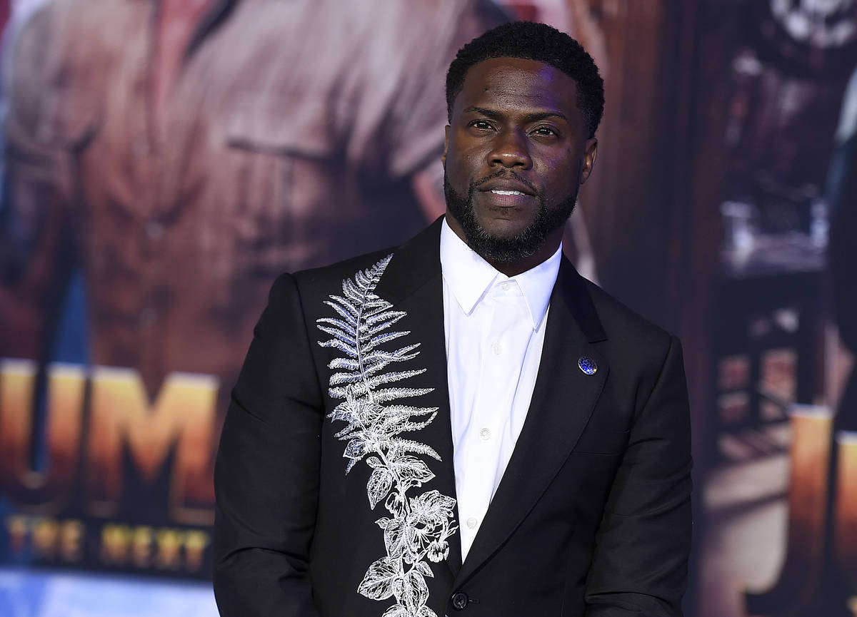 FILE - Kevin Hart poses for photographers at the premiere of "Jumanji: The Next Level,&quo ...