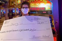 Sherry W. won $168,854 at Treasure Island on Thursday, Sept. 10, 2020. (Treasure Island)