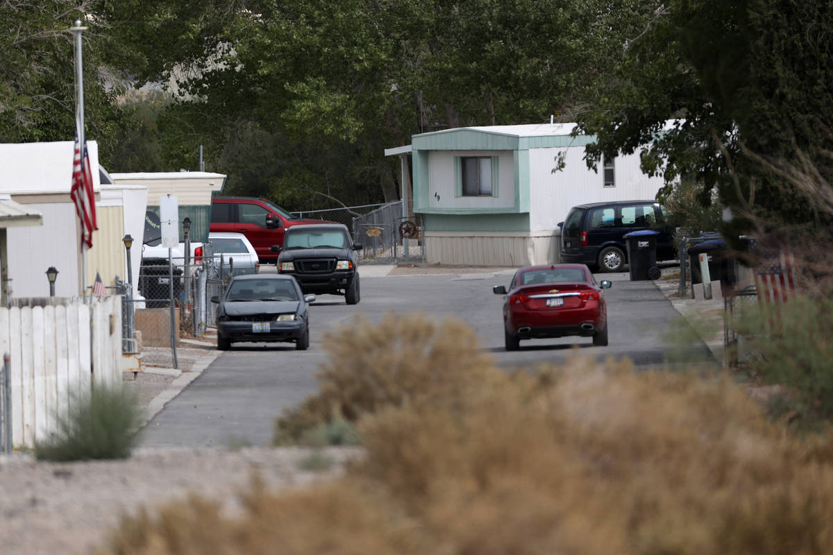 A community in Indian Springs, Friday, Sept. 11, 2020. (Erik Verduzco / Las Vegas Review-Journa ...