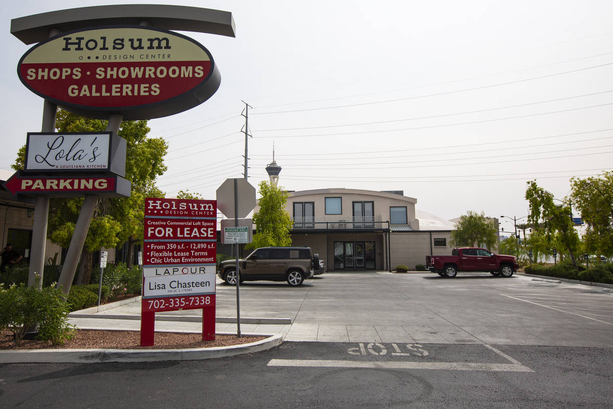 An exterior view of the offices of cybersecurity company NS8 in downtown Las Vegas on Friday, S ...
