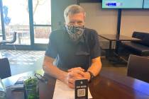 Wolfgang Puck Dining Group Senior Managing Partner Tom Kaplan is shown with his lucky Vegas Gol ...