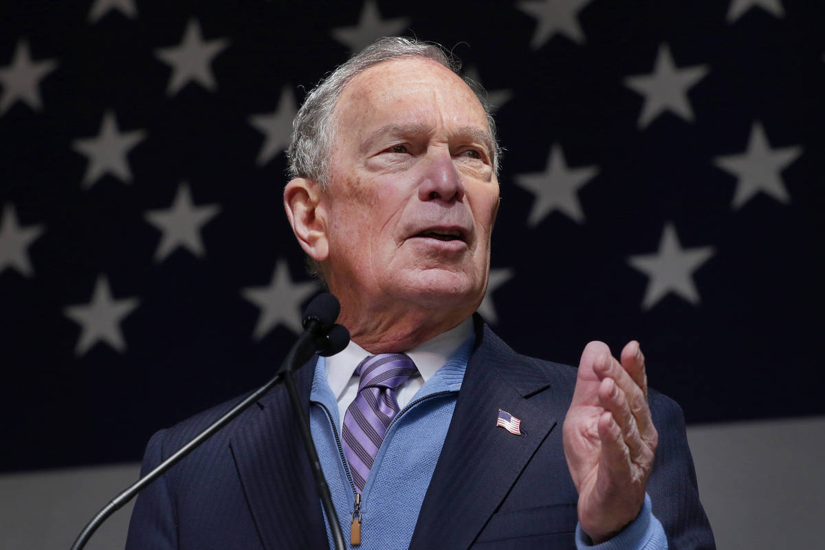 LETTER: Money-bags Bloomberg looks to help Joe Biden | Las ...
