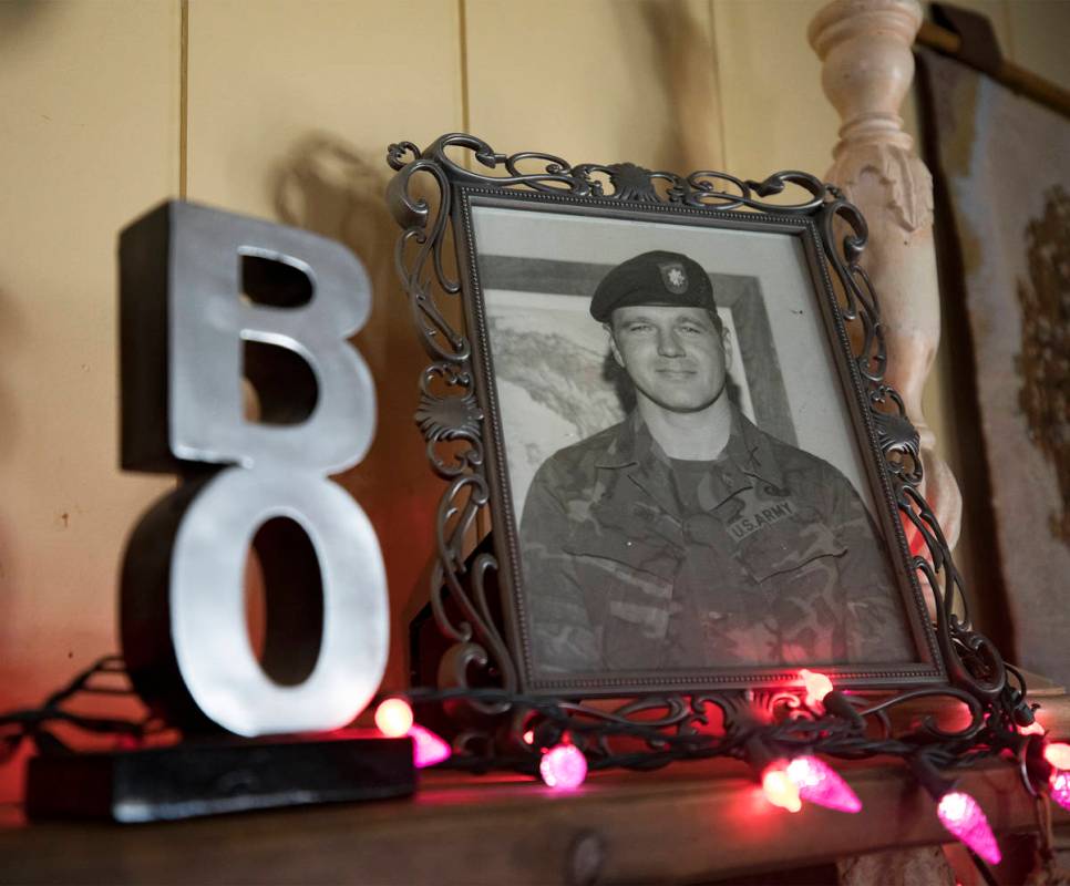 A photo of a young James “Bo” Gritz, a former U.S. Army Special Forces officer, at his home ...