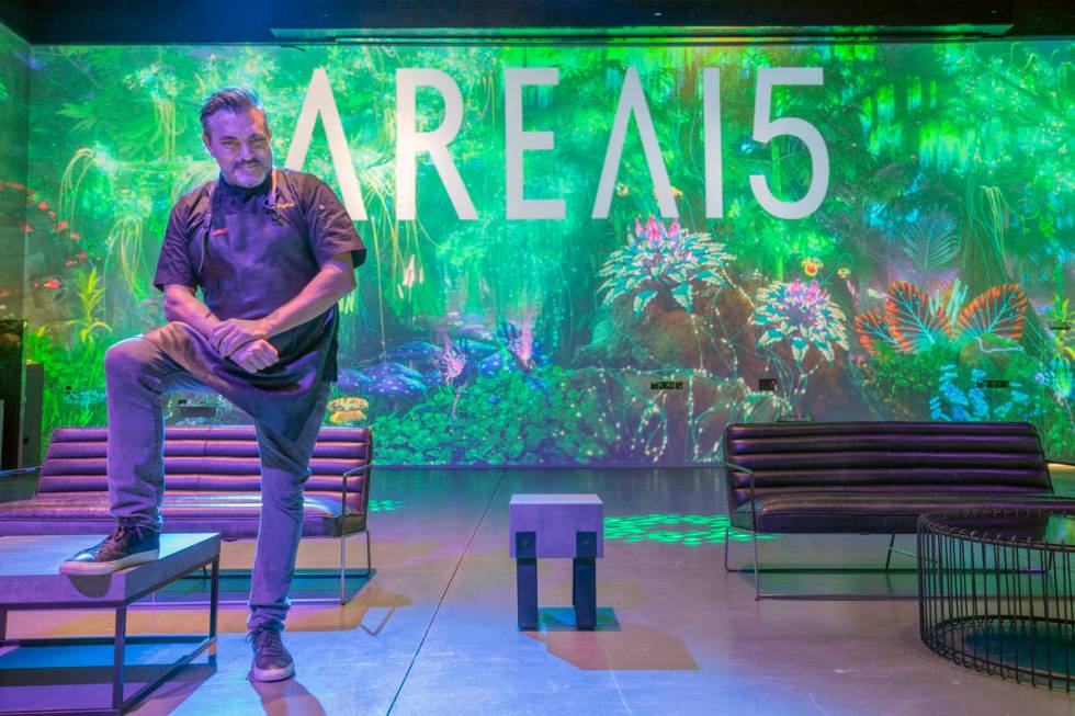 Chef Todd English is photographed inside of Area15 days before the opening, in Las Vegas on Mon ...