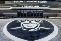 The Raider Image official team store is located on the north entrance of Allegiant Stadium on T ...