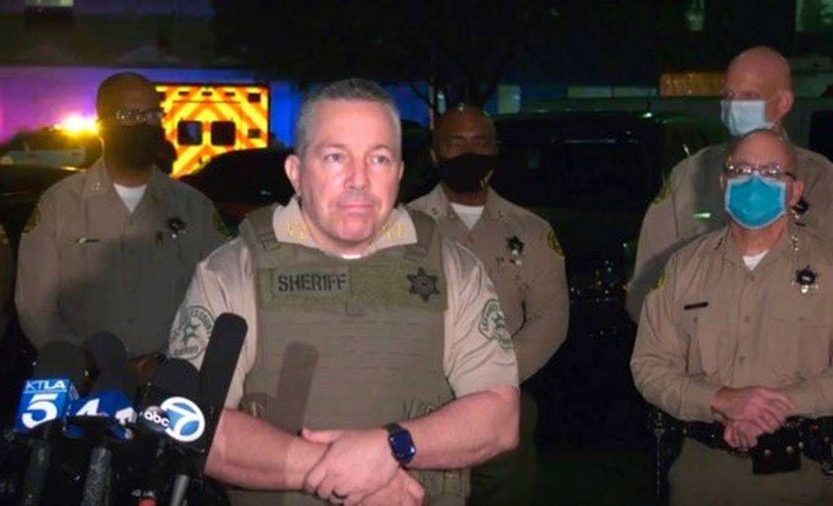 This Saturday, Sept. 12, 2020, still image taken from video released by the Los Angeles County ...