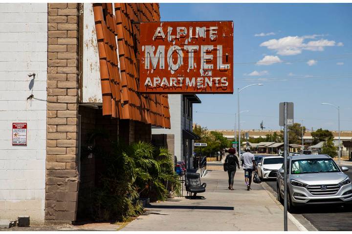 An exterior view of Alpine Motel Apartments, where six people died in a fire last December, in ...