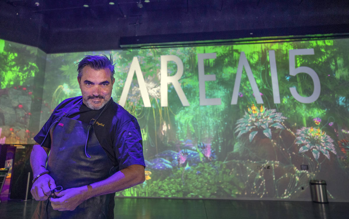 Chef Todd English is photographed inside of Area15 days before the opening, in Las Vegas on Mon ...