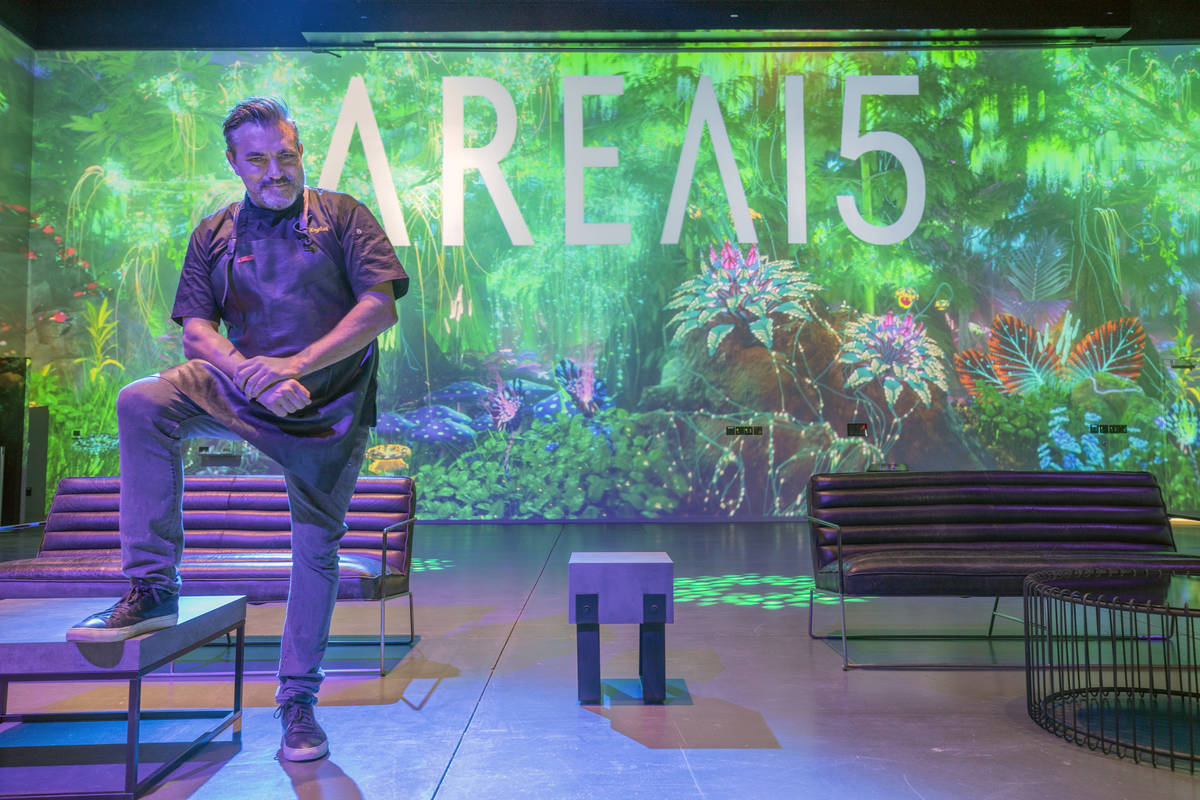 Chef Todd English is photographed inside of Area15 days before the opening, in Las Vegas on Mon ...