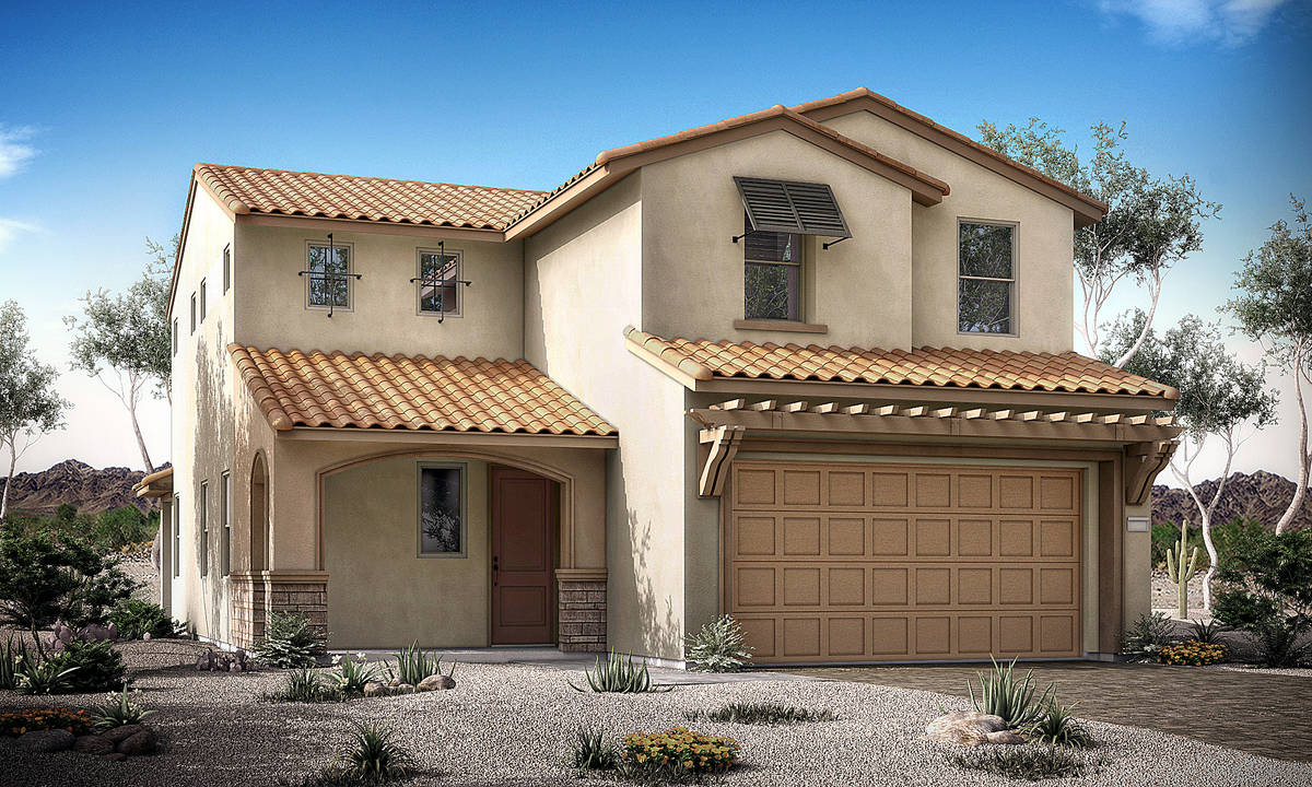 Woodside Homes will showcase three new home models in its new Skye Canyon neighborhood, Ridgevi ...