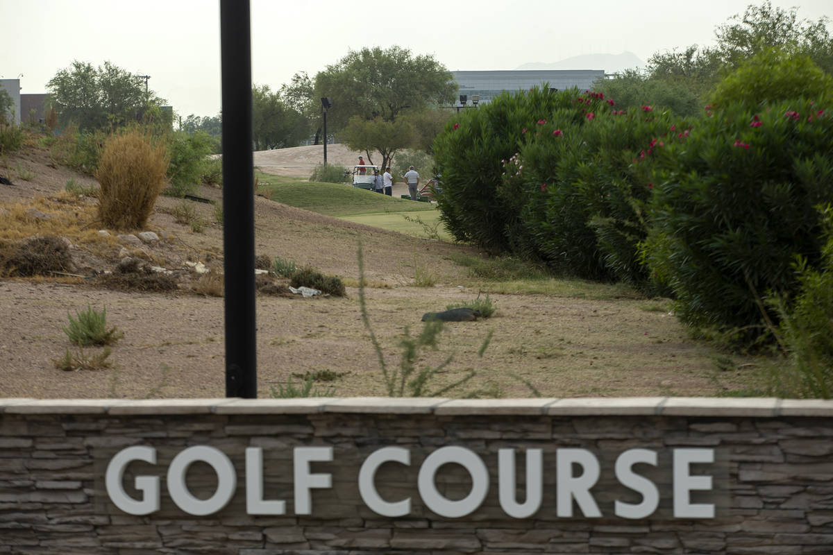 Las Vegas Golf Center is open on Friday, Sept. 18, 2020, in Las Vegas. (Ellen Schmidt/Las Vegas ...