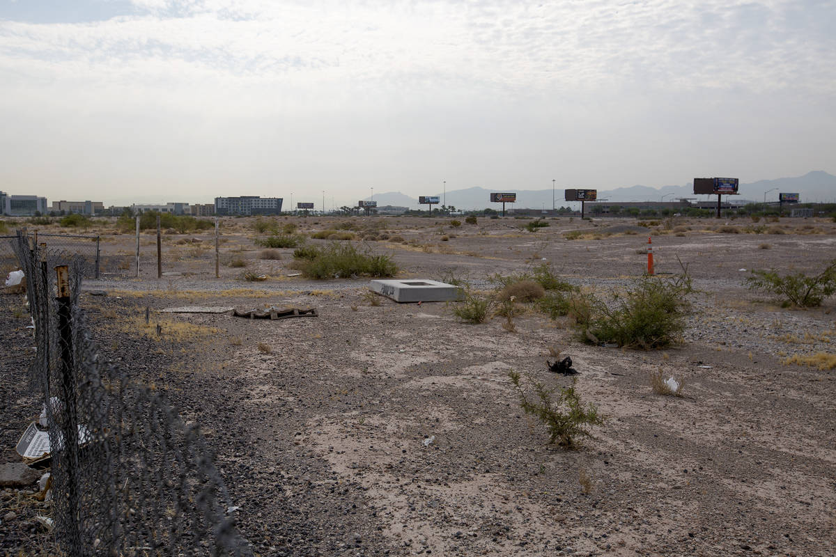 A vacant lot near the intersection of South Las Vegas Boulevard and Hidden Well Road on Friday, ...