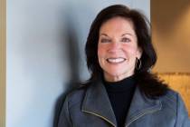 Mary Beth Sewald, president and CEO of the Las Vegas Chamber of Commerce, poses in her office a ...