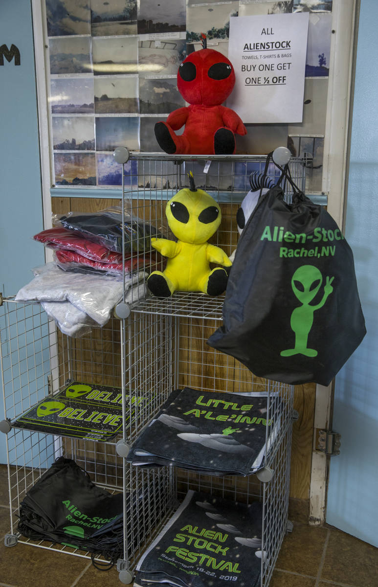 Alienstock merchandise can still be purchased at the Little A'Le'Inn which is open for business ...