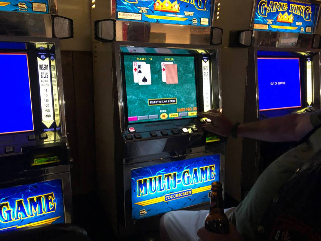 Veterans of Foreign Wars North Las Vegas Post 10047 member, who didn't want to be named, playin ...