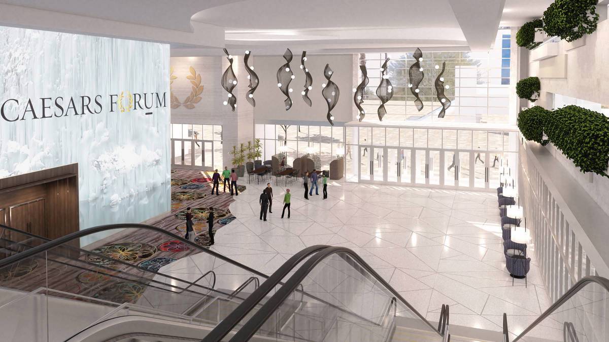 Caesars Forum (Renderings Courtesy of Caesars Entertainment Inc.)