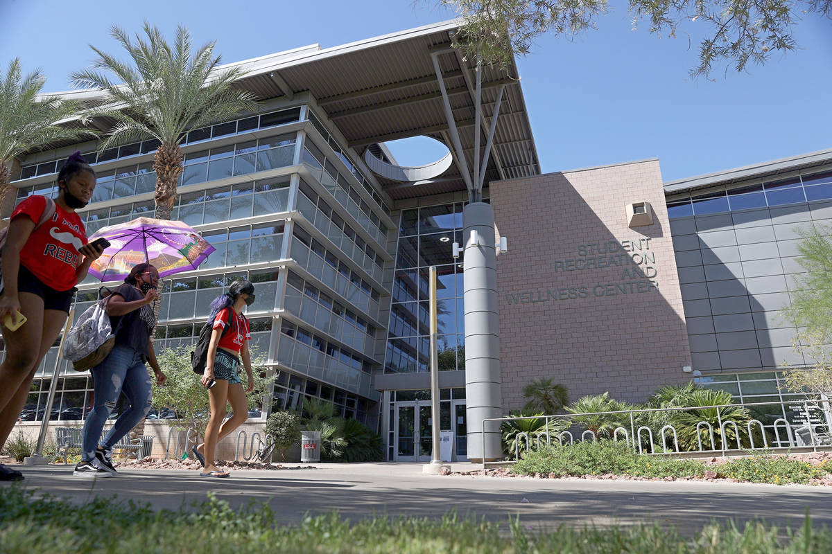 UNLV'S Student Recreation and Wellness Center in Las Vegas, Friday, Sept. 4, 2020. (Erik Verduz ...