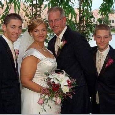 Left to right: Chris Peistrup, Kristin Bell-Peistrup, Greg Peistrup and Bryen Peistrup in Las V ...