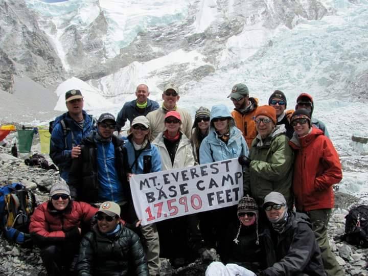 Greg Peistrup, middle back, with his wilderness medicine group in 2010. (Courtesy Kristin Bell- ...