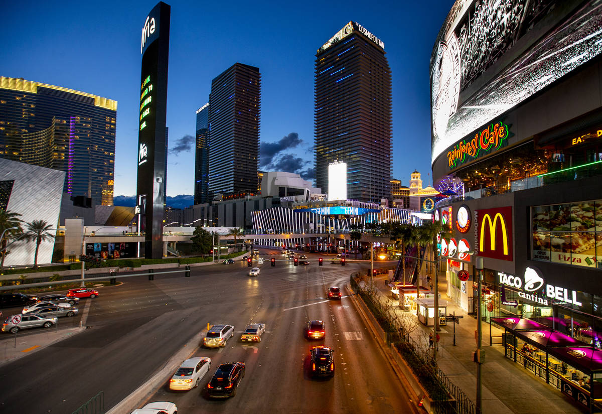 The Cosmopolitan of Las Vegas in March 2020. The casino-hotel topped reported locations of poss ...