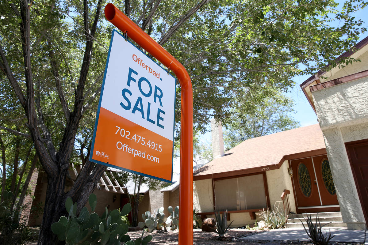An Offerpad home for sale at 4733 W. Montara Circle in Las Vegas Friday, July 5, 2019. (K.M. Ca ...