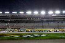The 24th Annual NASCAR Westgate 200 is underway without an audience at Las Vegas Motor Speedway ...