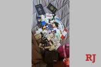 Some of the stolen documents and credit cards found by officers from the Spring Valley Area Com ...