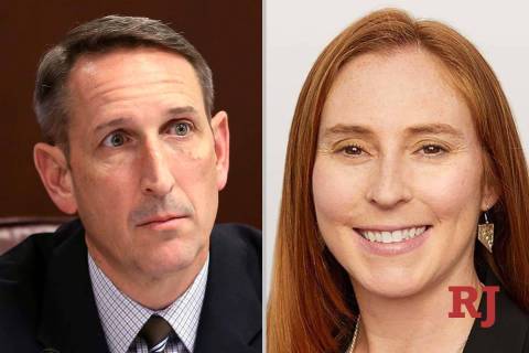 Scott Hammond and Liz Becker, candidates for Nevada Senate District 18 (Las Vegas Rev ...