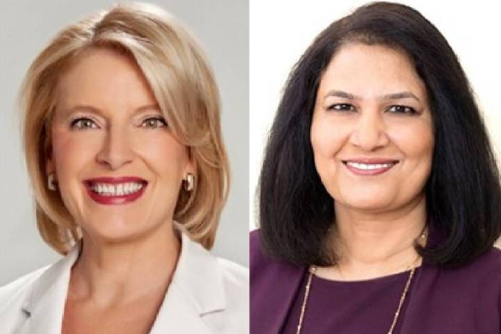 Heidi Kasama, left, and Radhika Kunnel (Las Vegas Review-Journal)