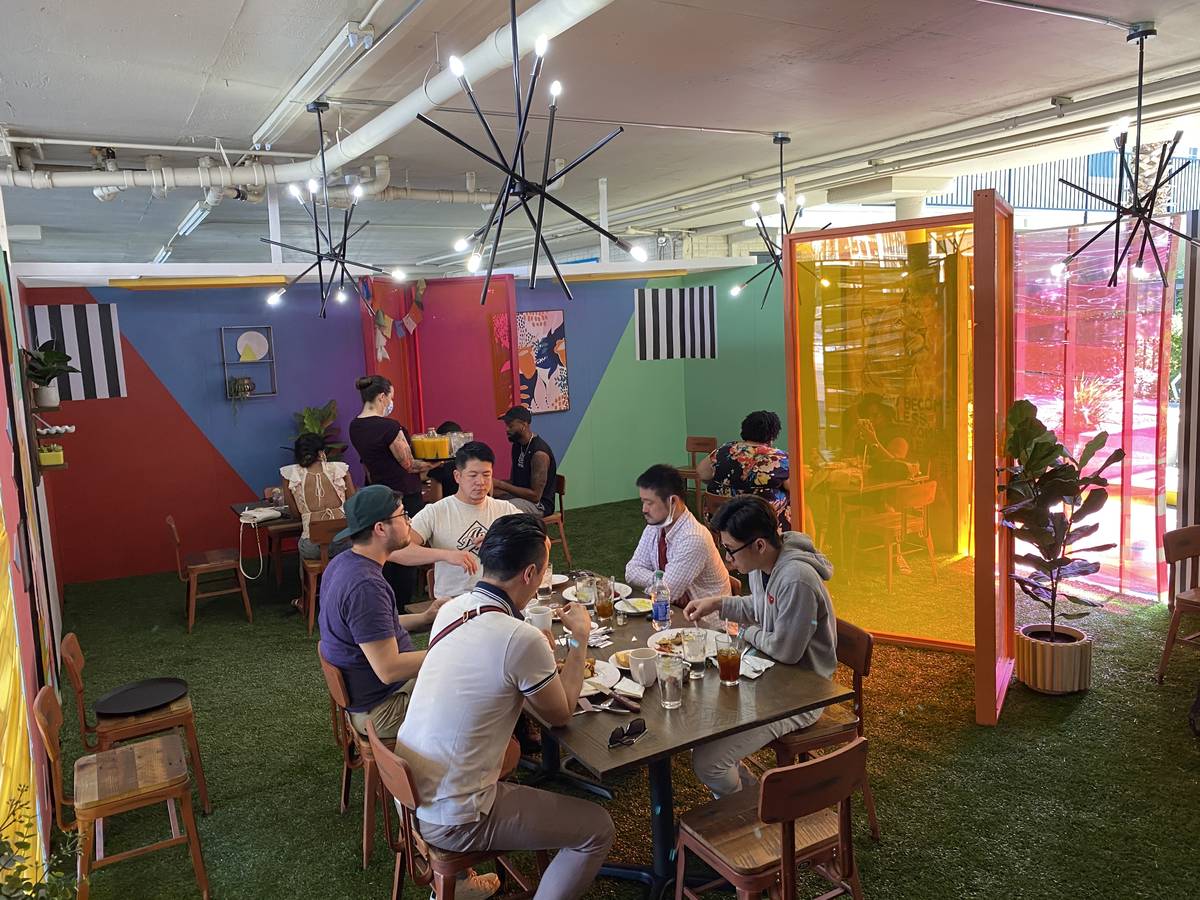 The new "secret" dining room at Eat. (Al Mancini/Las Vegas Review-Journal)