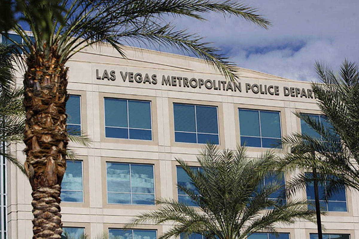 This undated file photo shows Las Vegas Metropolitan Police Department headquarters in Las Vega ...