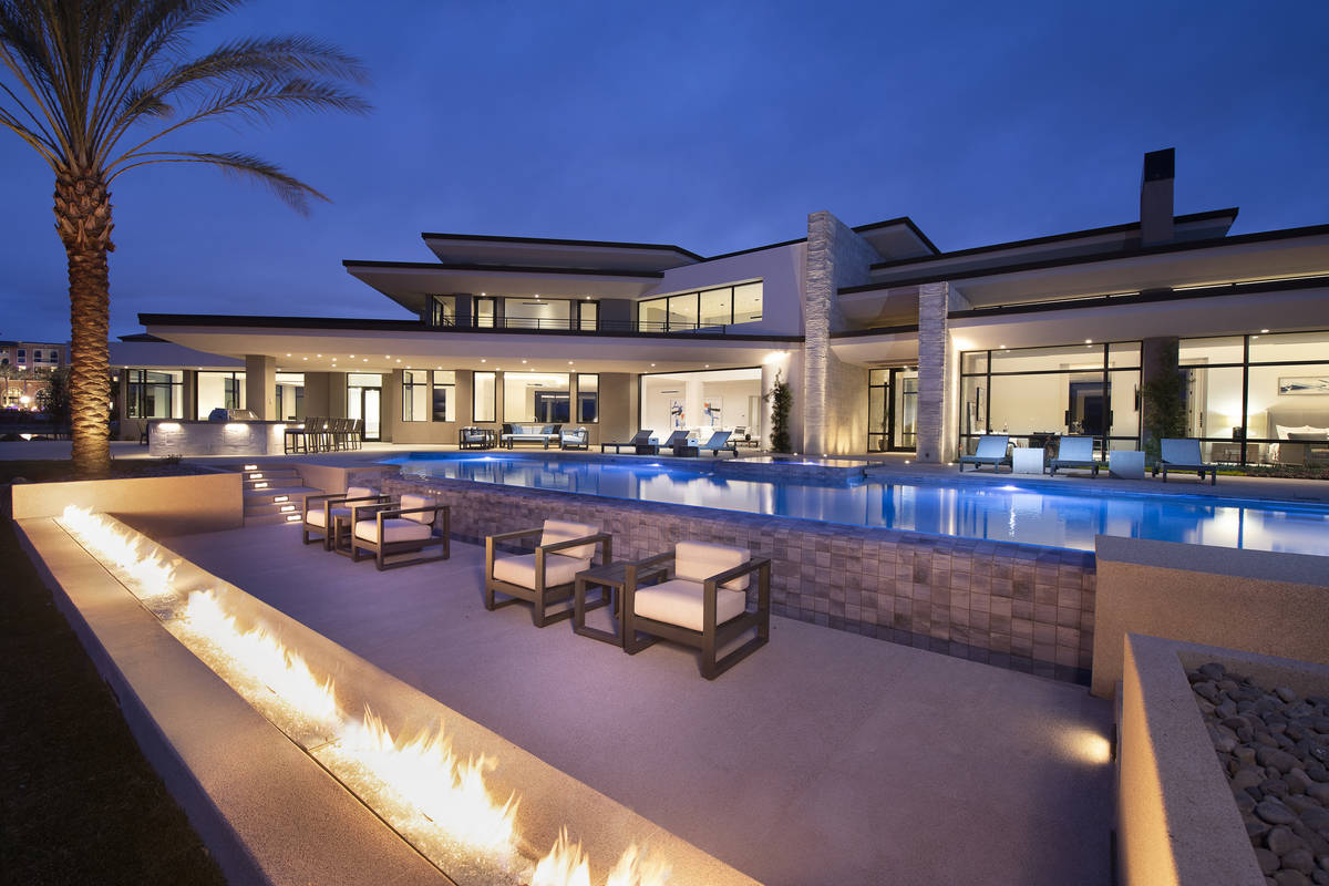 An 8,838-square-foot home at 23 Summer House Drive in Henderson's Lake Las Vegas community rece ...