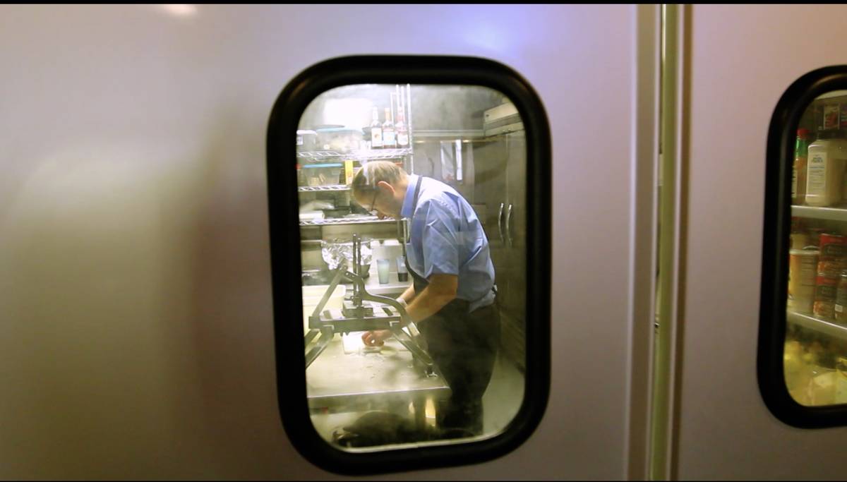 Larry Lang crafts his onion rings in a scene from "The Ringmaster." (Capp Bros. Productions)