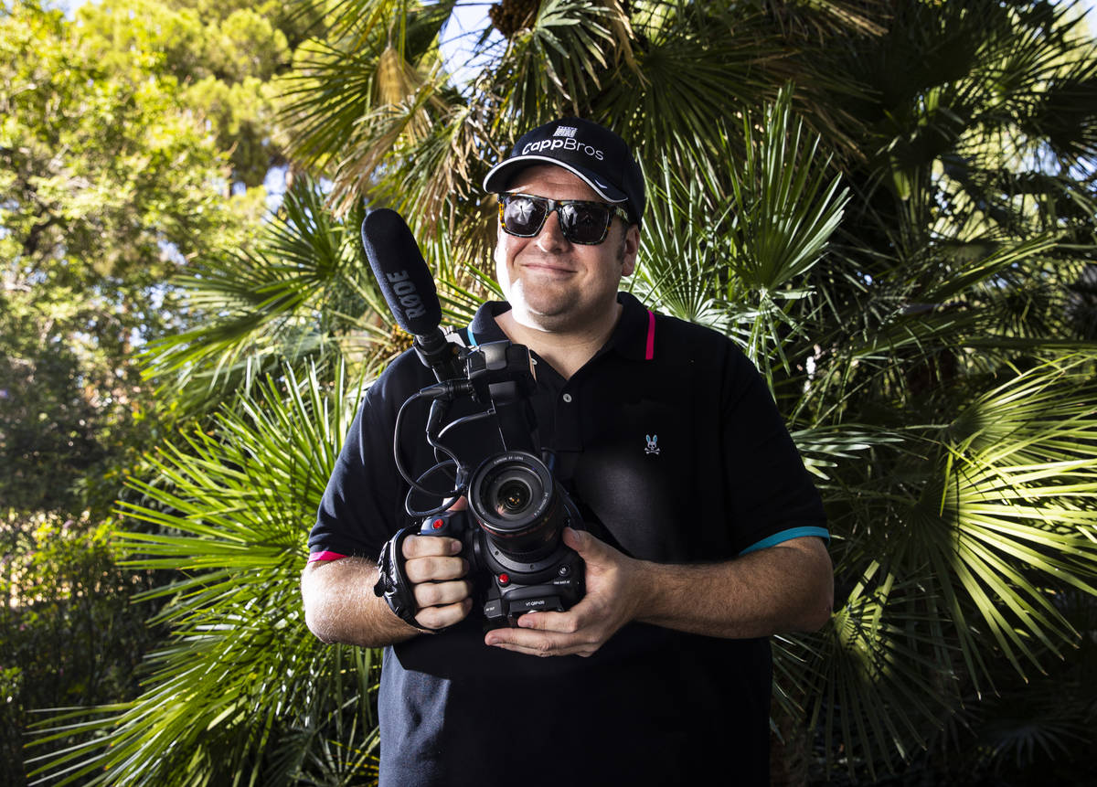 Las Vegas filmmaker Zachary Capp poses for a portrait at his home in Las Vegas on Tuesday, Sept ...