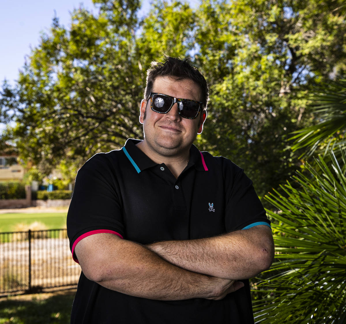 Las Vegas filmmaker Zachary Capp poses for a portrait at his home in Las Vegas on Tuesday, Sept ...