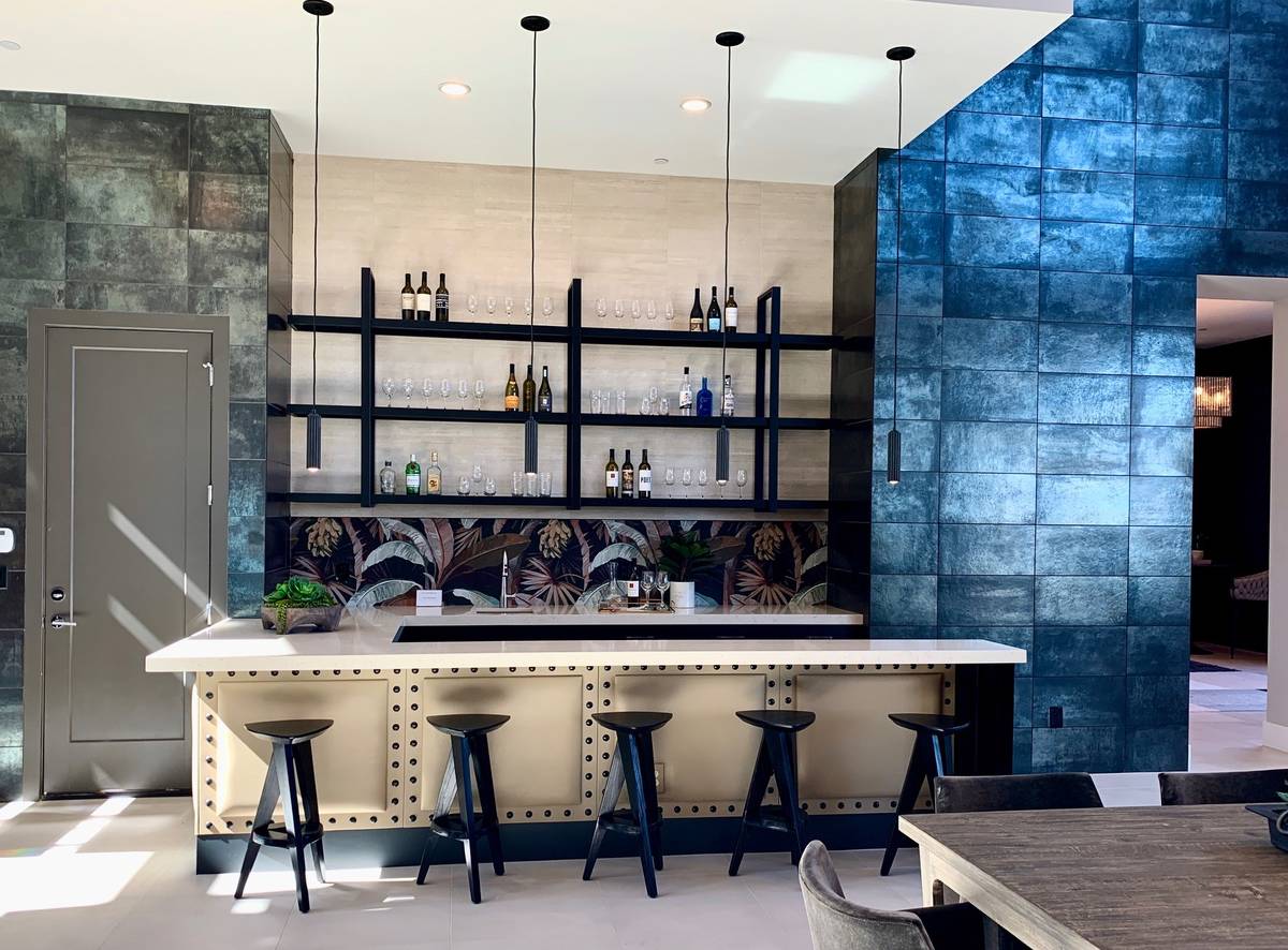 Seven new model homes have opened in Mesa Ridge by Toll Brothers in Summerlin. Pictured here is ...